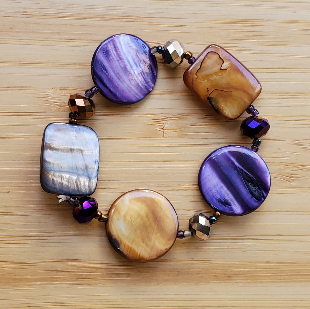 Stretchy Large Beaded Bracelet